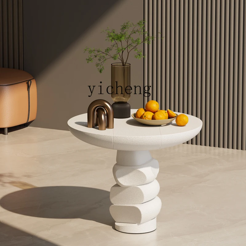 Resin Art Coffee Table - Tavolino da Caffè Rotante L8-12, Tavolo