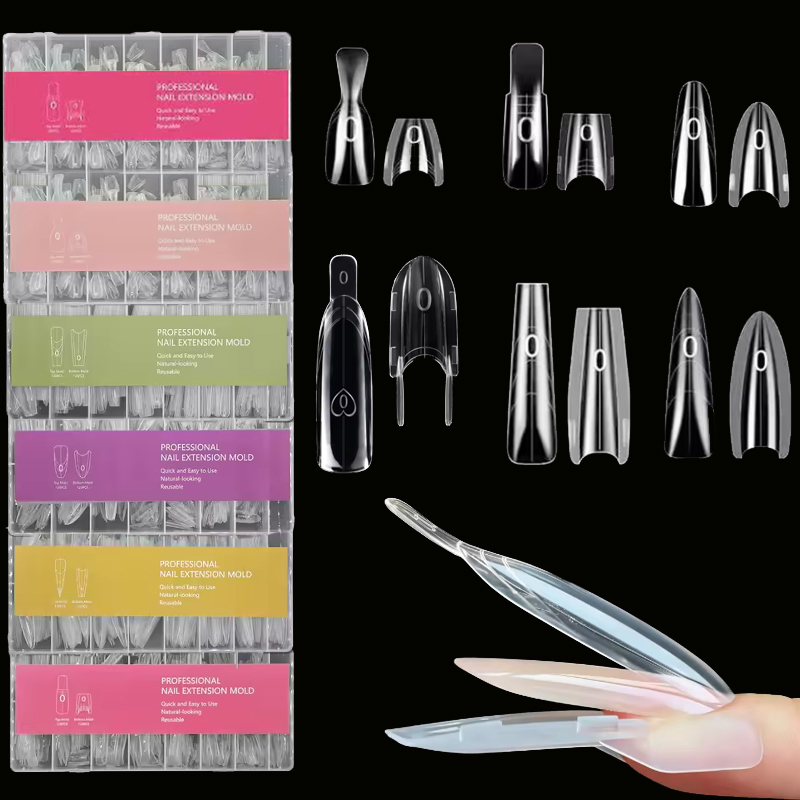 Resin Art Guide Free - 120/150/240 pezzi di unghie a sandwich