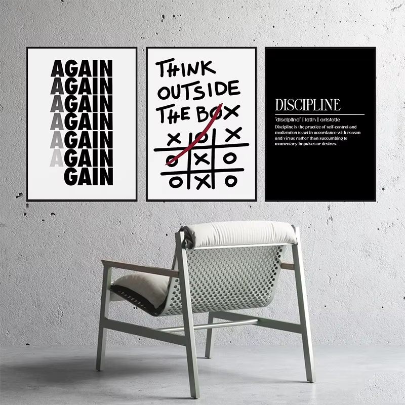 Resin Art Quote - Poster Artistico Moderno con Citazioni Motivazionali